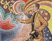 Paul Signac portrait of felix feneon opus oil painting